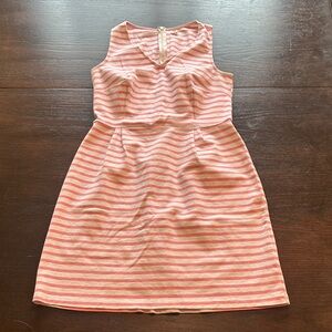 Old Navy Pink and White Striped Dress